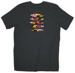 Buy black Maryland Flag Ripped T-shirt