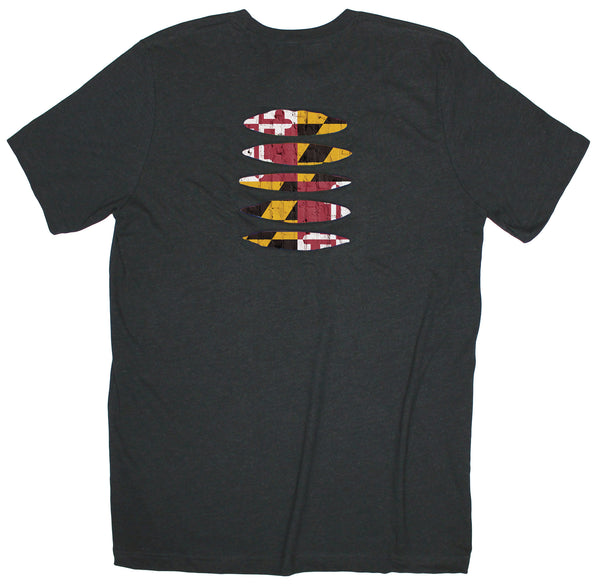 Maryland Flag Ripped T-shirt