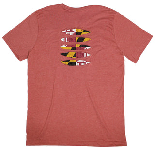 Buy clay Maryland Flag Ripped T-shirt