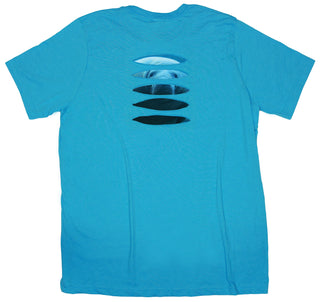 Buy aqua Meek Manatee Ripped T-shirt