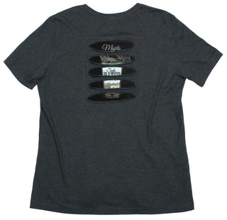 Buy womens-black-crew-neck Mojito Women&#39;s Ripped T-shirt