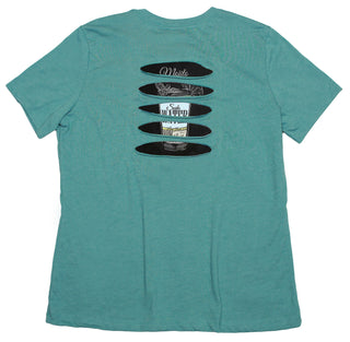 Buy womens-blue-lagoon-crew-neck Mojito Women&#39;s Ripped T-shirt