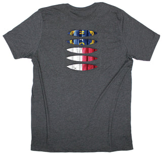 Buy dark-grey North Carolina Flag Ripped T-shirt