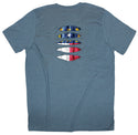 North Carolina Flag Ripped T-shirt