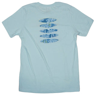 Buy ice-blue Palm Tree Fantasy Ripped T-shirt