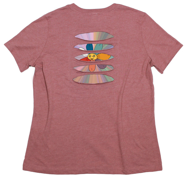 Psychedelic Daisy Women's Ripped T-shirt