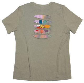 Buy womens-stone-crew Psychedelic Daisy Women&#39;s Ripped T-shirt