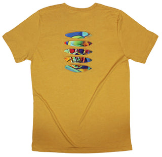 Buy mustard Psychedelic Skull Ripped T-shirt