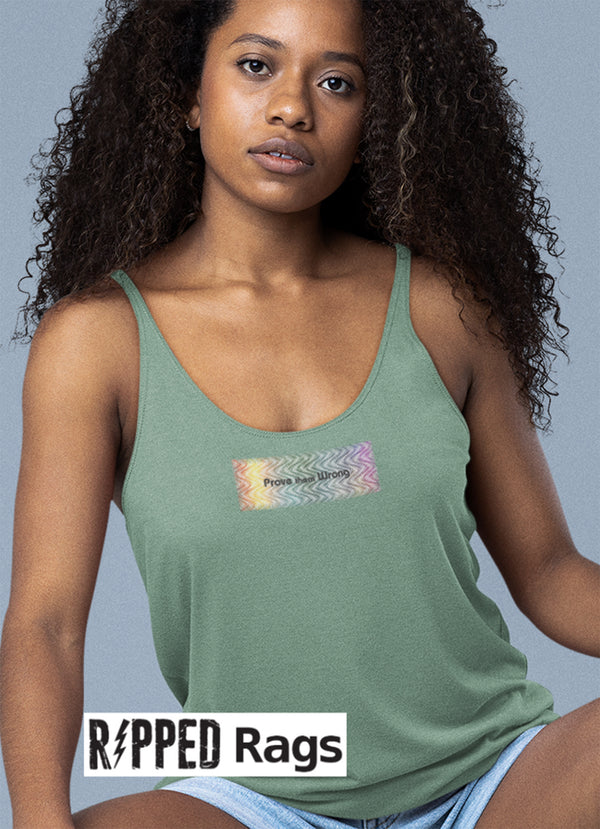 Psychedelic Waves "Prove them Wrong" Women's Tank Top