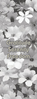 Scattered Flowers "Gratitude Serenity Freedom" Women's Ripped T-shirt