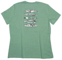 Scattered Flowers "Gratitude Serenity Freedom" Women's Ripped T-shirt