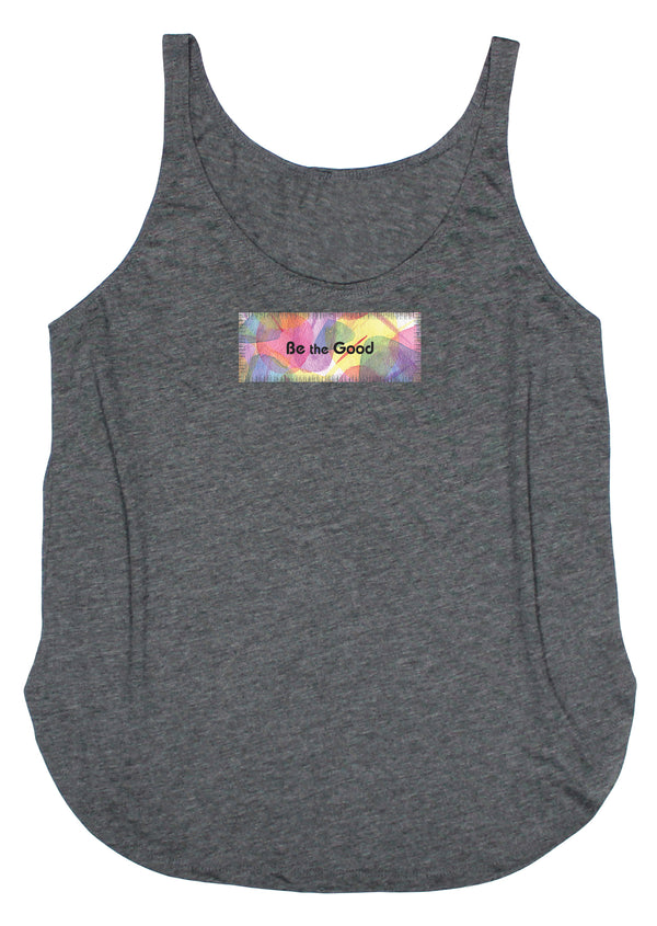 Sheer Petals "Be the Good" Women's Tank Top