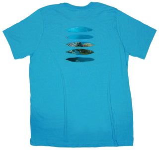 Buy aqua Sublime Sea Turtle Ripped T-shirt