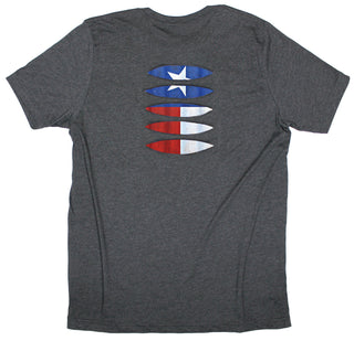 Buy dark-grey Texas Flag Ripped T-shirt