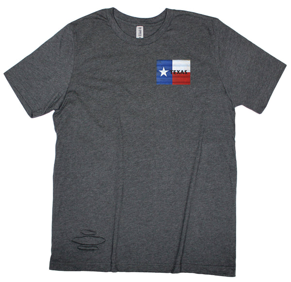 Texas Flag Ripped T-shirt