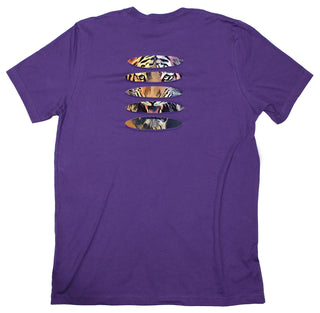 Buy purple Tough Tiger Ripped T-shirt