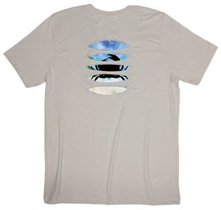 Buy dust Tribal Crab Ripped T-shirt