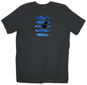 Tribal Fish Ripped T-shirt