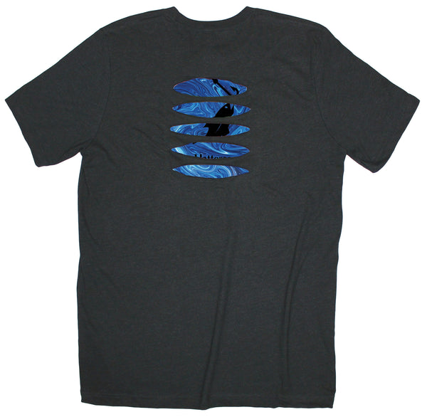 Tribal Fish Ripped T-shirt