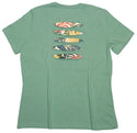 Tropical Earth Tones Women's Ripped T-shirt