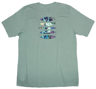 Buy dusty-blue Underwater Paradise Ripped T-shirt