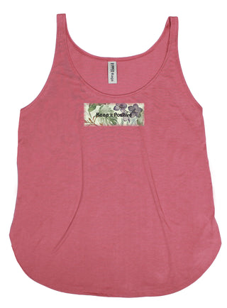 Buy womens-smoked-paprika-tank Ripped Rags Vintage Botanical &quot;Keep it Positive&quot; Women&#39;s Tank Top