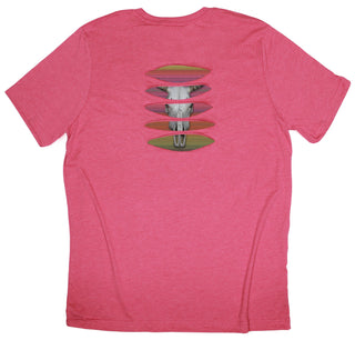 Buy raspberry Wild West Ripped T-shirt