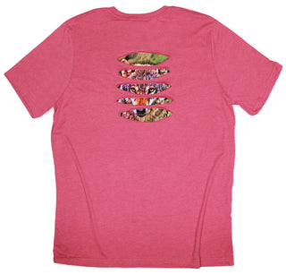 Buy raspberry Wily Wolf Ripped T-shirt